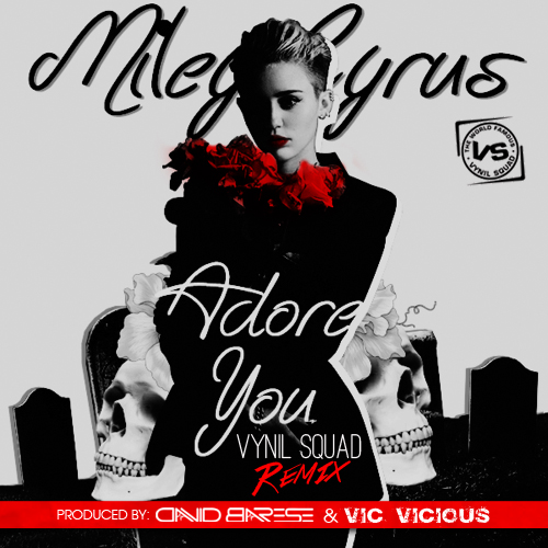 dienvy remix to miley cyrus i adore you album art